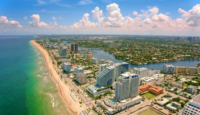A picture of the city Fort Lauderdale, where the US HQ of SIXT is located.