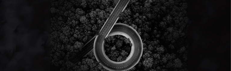 A street shaped like the number 6, representing the BIG 6 at SIXT.